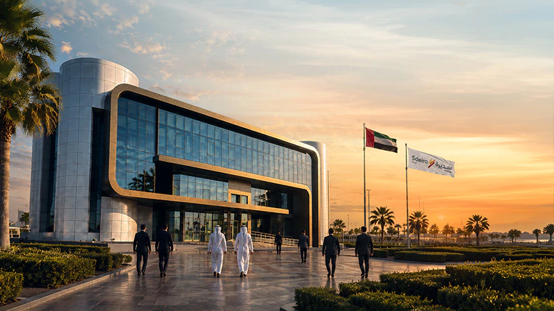 موظف في مجموعة سديرة أثناء العمل