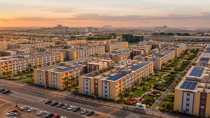 An organised group-living community